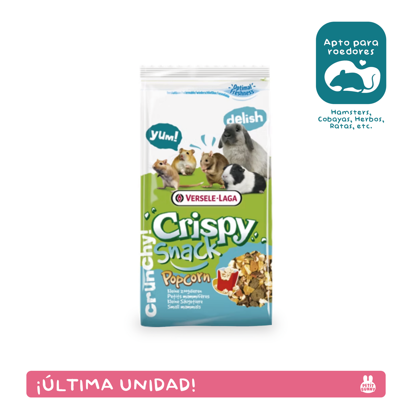 Crispy Snack Popcorn – Para Roedores | Versele-Laga