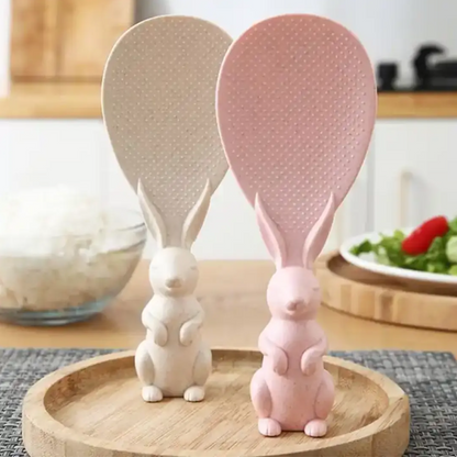 Cuchara para arroz kawai con diseño de conejo como utensilio de cocina para bunnylovers