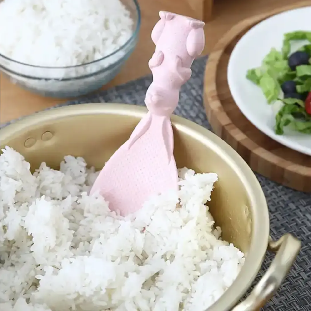 Cuchara de arroz con diseño de conejo para cocina