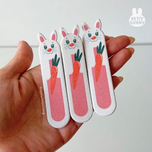 Set de limas de uñas diseño conejito accesorio de belleza kawaii regalo para bunnylovers